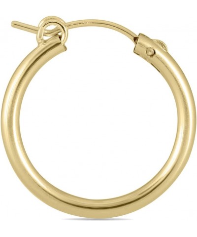 14K Yellow Gold Filled Hoop Earrings (12mm - 76mm) 22mm $27.47 Earrings