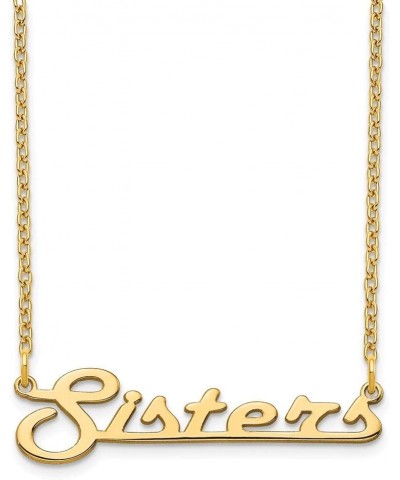 Custom Made Personalized Underlined Style Name Necklace Pendant, size 1.10" inches, Choice in 10K, 14K Gold, or Sterling Silv...