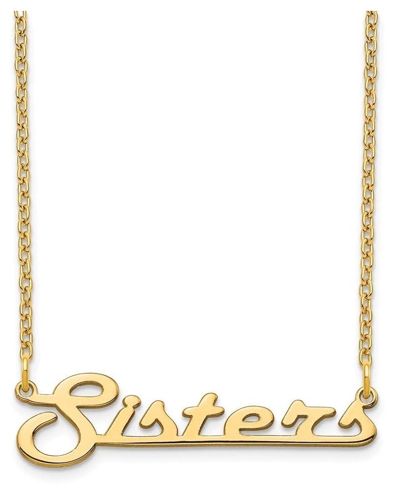 Custom Made Personalized Underlined Style Name Necklace Pendant, size 1.10" inches, Choice in 10K, 14K Gold, or Sterling Silv...