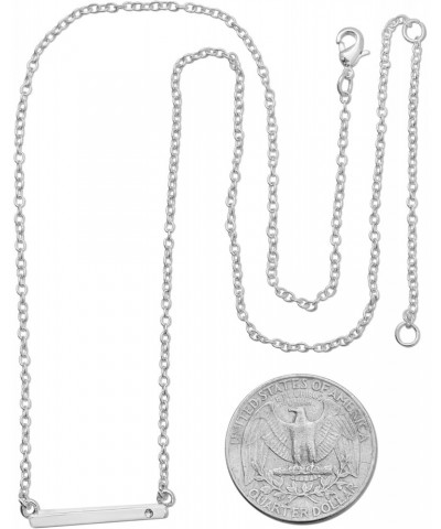 Sterling Silver Dipped Mother of the Groom Necklace with Crystal Accent Stone and Adjustable Chain $15.94 Necklaces