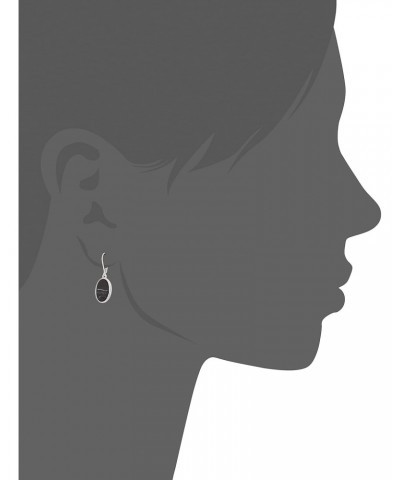 Women's Silvertone and Jet Black Drop Earrings $12.18 Earrings