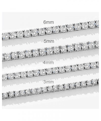 Tennis Bracelet Iced Out Diamond Bracelet Prong-Setting 5A Cubic Zirconia Bracelet for Men Women 3mm 4mm 5mm 6mm, 6.5/7/8/9 I...