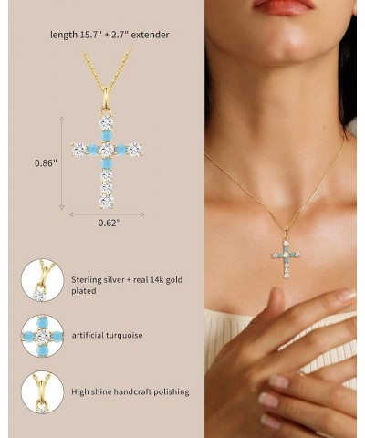 Cross Necklace for Women Gold Diamond Cross Necklaces for Women Girls Silver Cross Pendant Necklaces for Women Gold Necklace ...