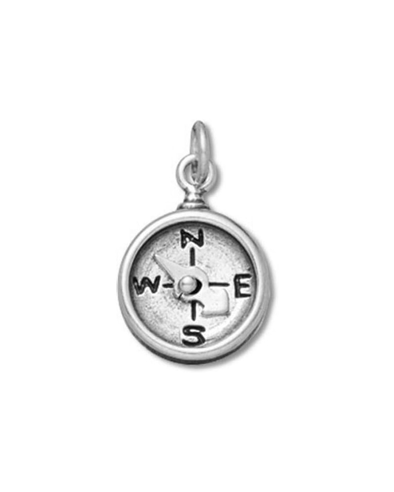 Sterling Silver Moveable Compass Travel Charm - Item 44171 $10.97 Bracelets