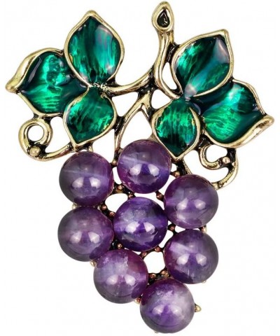 Fashion Grape Fruit Brooch Pins Women Breastpin Corsage Girls Jewelry Gift $5.69 Brooches & Pins