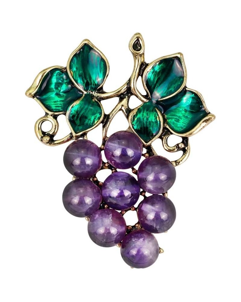 Fashion Grape Fruit Brooch Pins Women Breastpin Corsage Girls Jewelry Gift $5.69 Brooches & Pins