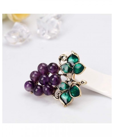 Fashion Grape Fruit Brooch Pins Women Breastpin Corsage Girls Jewelry Gift $5.69 Brooches & Pins