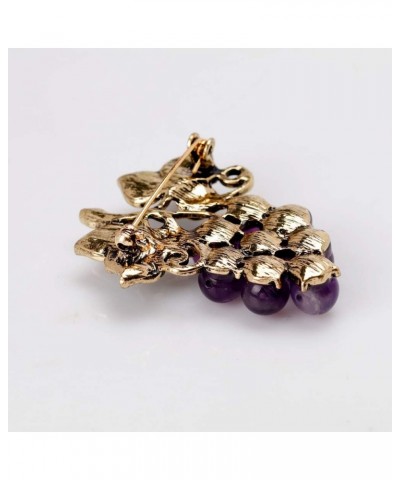 Fashion Grape Fruit Brooch Pins Women Breastpin Corsage Girls Jewelry Gift $5.69 Brooches & Pins