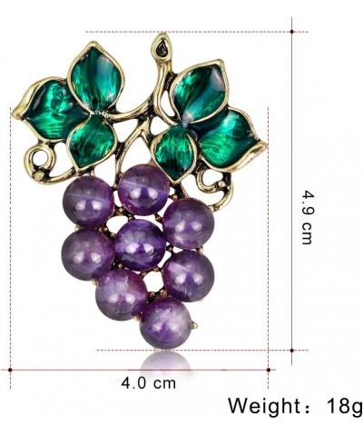 Fashion Grape Fruit Brooch Pins Women Breastpin Corsage Girls Jewelry Gift $5.69 Brooches & Pins