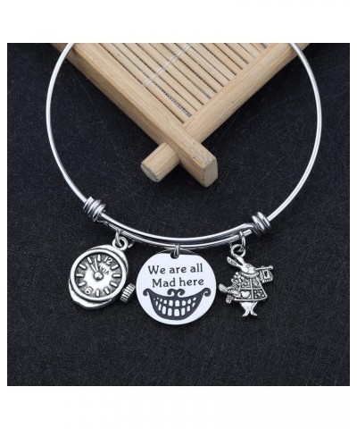 We're All Mad Here Bracelet Alice Movie Quotes Bracelet Inspired Bracelet Jewelry Gifts bracelet $11.39 Bracelets