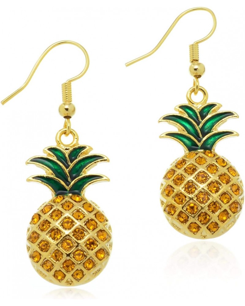 Goldtone Pineapple Earrings $10.78 Earrings