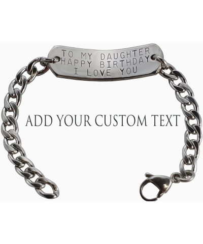 Personalized Adjustable Identification Bracelet for children and adults Unicorn Medium 7 inch $12.50 Bracelets