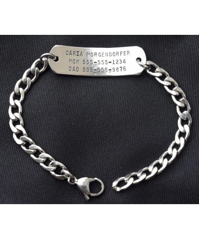 Personalized Adjustable Identification Bracelet for children and adults Unicorn Medium 7 inch $12.50 Bracelets