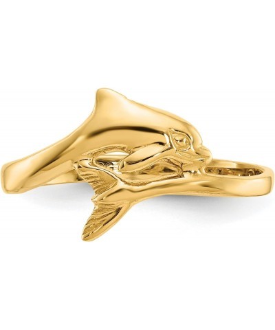 10k Yellow Gold Dolphin Ring Size 6 $67.68 Rings