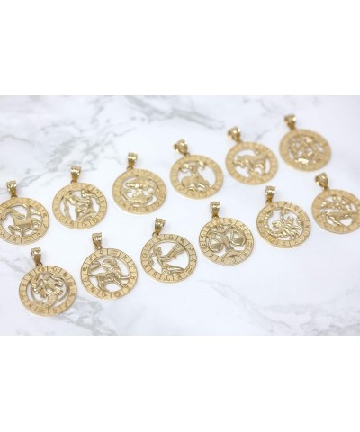 14k Yellow Gold Zodiac Pendant Necklace 18.0 Inches Aquarius $92.39 Necklaces