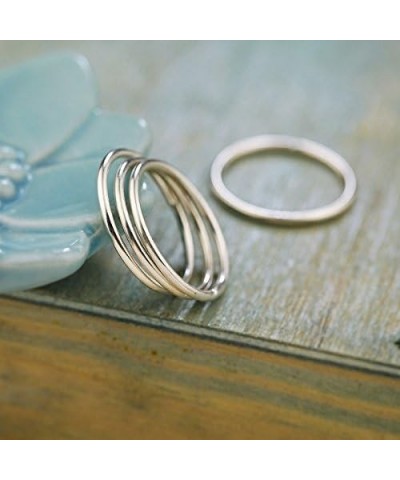 925 Sterling Silver Knuckle Rings for Women Minimalist Thin Stacking Rings Set 3PCS Midi Pinky Ring Size 2.5-8.5 5 SET 3 $11....