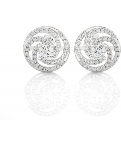 Regal Avenue Lab Grown Diamond Earrings For Women, 1/10-3 CT, Studs, Hoops, Dangler Earrings, H-I, SI Clarity Round Diamond, ...