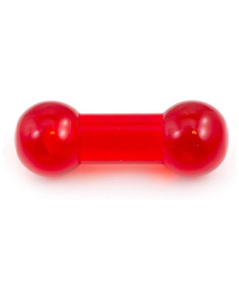 Acrylic Straight Barbell 00 Gauge (10mm) Lightweight Red $6.50 Body Jewelry