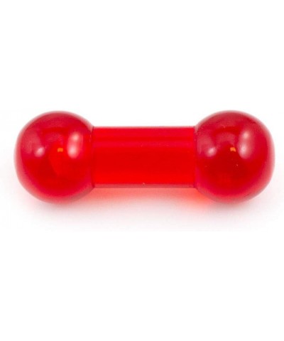 Acrylic Straight Barbell 00 Gauge (10mm) Lightweight Red $6.50 Body Jewelry