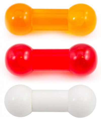 Acrylic Straight Barbell 00 Gauge (10mm) Lightweight Red $6.50 Body Jewelry