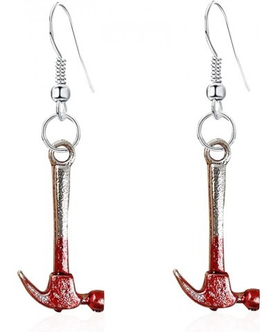 Cool Halloween Horror Bloody Printed Axe Earrings Gothic Knife Scissors Drop Dangle Earring Knife Earring for Women Girl Hip ...