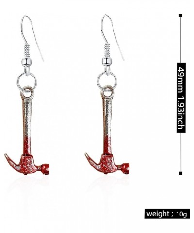 Cool Halloween Horror Bloody Printed Axe Earrings Gothic Knife Scissors Drop Dangle Earring Knife Earring for Women Girl Hip ...