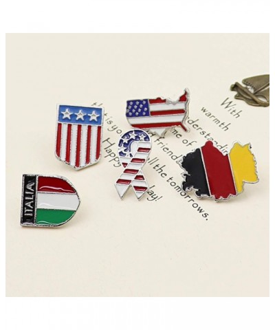 Enamel Pin Set Cute Pins Brooch for Women Flag Pins Set of 5 $6.50 Brooches & Pins