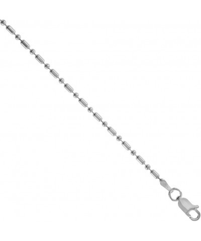 Sterling Silver Dot Dash Pallini Bead Ball Chain 1.8mm Nickel free Italy, sizes 7-30 inch 22.0 Inches $10.91 Bracelets