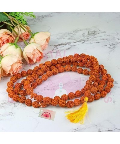 Certified Original Nepali 108+1 Rudraksha Mala for Wearing and Japa Mala 5 Mukhi Rudraksha Mala $13.05 Necklaces