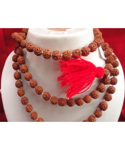 Certified Original Nepali 108+1 Rudraksha Mala for Wearing and Japa Mala 5 Mukhi Rudraksha Mala $13.05 Necklaces