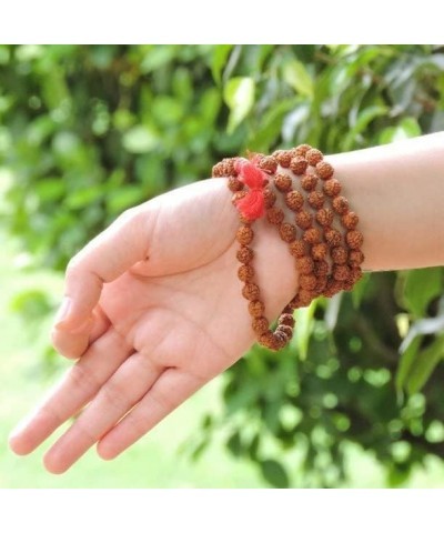 Certified Original Nepali 108+1 Rudraksha Mala for Wearing and Japa Mala 5 Mukhi Rudraksha Mala $13.05 Necklaces