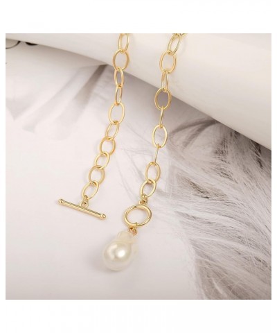 18K Gold Oval Dainty Layered/Satellite/Paperclip Chain Necklace for Women. 4. Baroque pearl $9.17 Necklaces