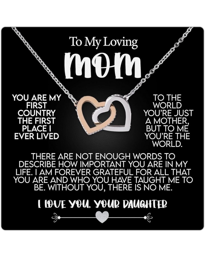 Mothers Day Gifts For Mom From Daughter, Mothers Day Necklace For Mom With Luxury Lighted Box & Heartfelt Message, Mother Dau...