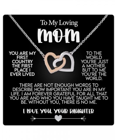 Mothers Day Gifts For Mom From Daughter, Mothers Day Necklace For Mom With Luxury Lighted Box & Heartfelt Message, Mother Dau...