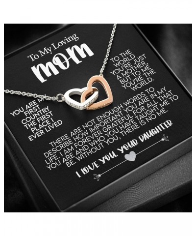 Mothers Day Gifts For Mom From Daughter, Mothers Day Necklace For Mom With Luxury Lighted Box & Heartfelt Message, Mother Dau...