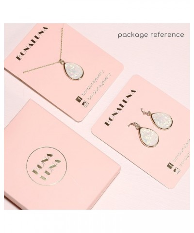 Pressed Flower Yellow Gold Plated Tear Drop Earrings PINK $9.87 Earrings