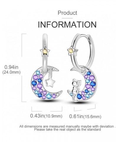 925 Sterling Silver Hoop Earrings for Women Hypoallergenic Fashion Dainty Colorful Cubic Zirconia Huggie Small Jewelry Set Te...