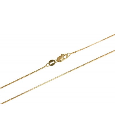 14K solid yellow gold 0.65mm box chain necklace lobster clasp 16"-24 24.0 Inches $70.52 Necklaces