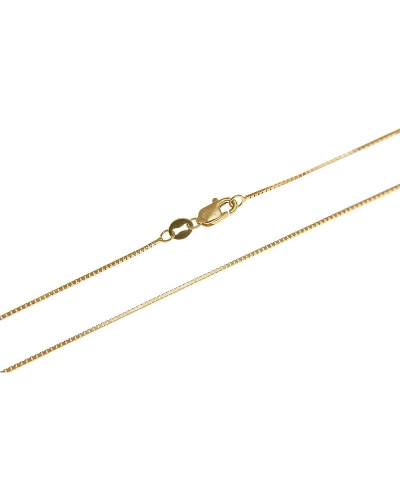 14K solid yellow gold 0.65mm box chain necklace lobster clasp 16"-24 24.0 Inches $70.52 Necklaces