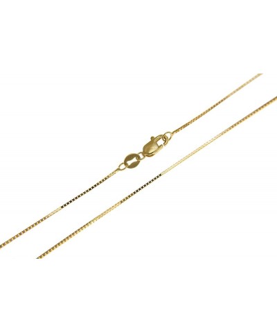 14K solid yellow gold 0.65mm box chain necklace lobster clasp 16"-24 24.0 Inches $70.52 Necklaces