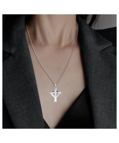 Cross Urn Necklace for Ashes I Love You Forever Mom/Dad Stainless Steel Keepsake Memorial Cremation Jewelry Dad $10.61 Necklaces