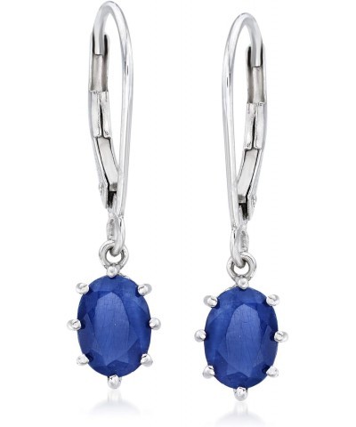 2.00 ct. t.w. Sapphire Drop Earrings in 14kt White Gold $203.82 Earrings