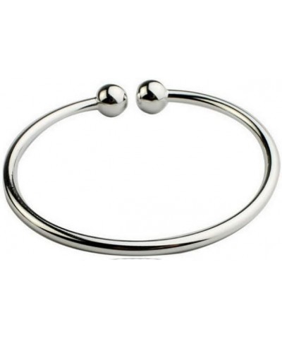 1Pc Women 925 Sterling Silver Solid Bracelet Open Bangle Bracelet Jewelry for Women and Girls bracelet $5.46 Bracelets