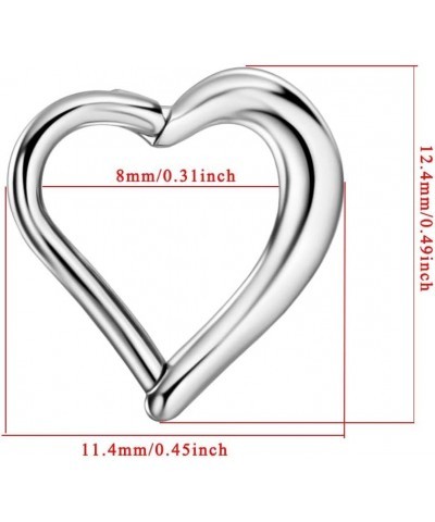 316L Surgical Steel Piercing Rings for Daith Helix Cartilage Conch Earlobe Ear Piercings Style 03:16g 8mm,Silver $11.39 Body ...