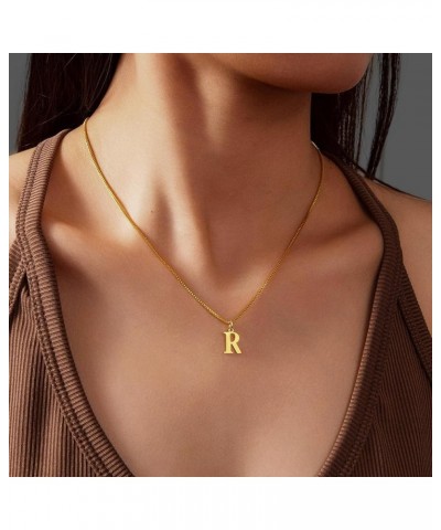 Initial Necklaces for Women Girls 14k Gold Letter Necklace Gold Plated Dainty A-Z Choker Necklace Custom Gifts Necklace Gold ...