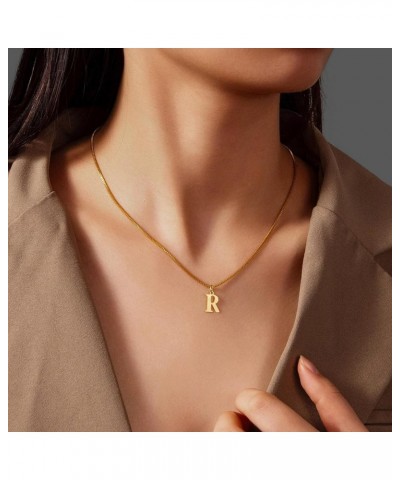 Initial Necklaces for Women Girls 14k Gold Letter Necklace Gold Plated Dainty A-Z Choker Necklace Custom Gifts Necklace Gold ...