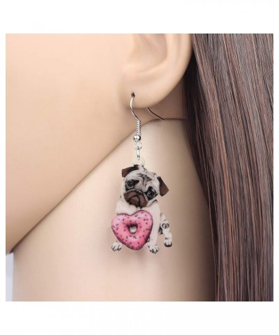 Acrylic Valentine's Day Cute Dog Dangle Earrings Gifts for Women Girls Kids Anime Doggy Pets Hypoallergenic Jewelry for Girlf...