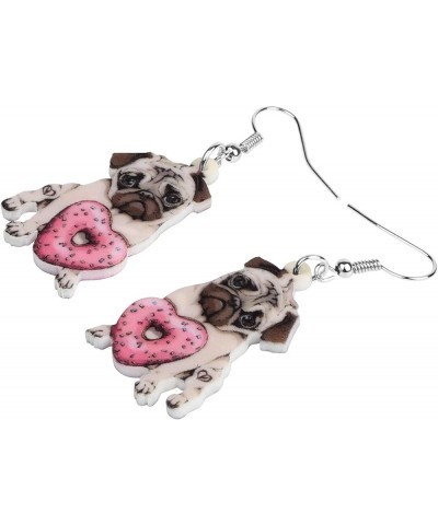 Acrylic Valentine's Day Cute Dog Dangle Earrings Gifts for Women Girls Kids Anime Doggy Pets Hypoallergenic Jewelry for Girlf...