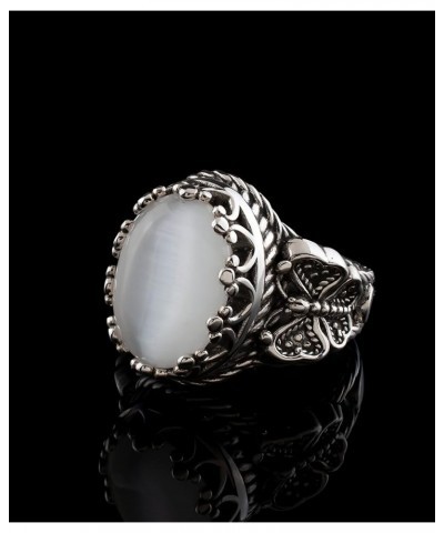 925 Sterling Silver Filigree Art Double Butterfly Detailed Women Cocktail Statement Ring, Gift Boxed Mother of Pearl $35.09 R...