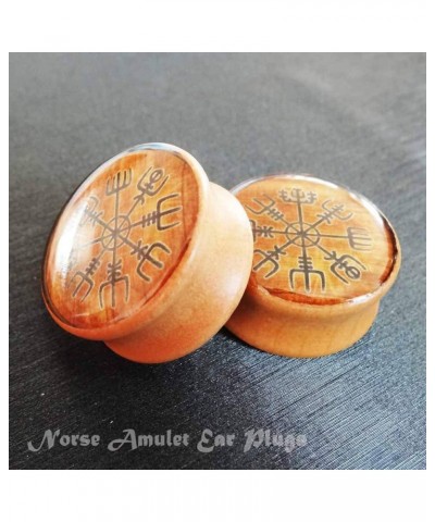 Wood Ear Gauges Viking Plugs Women Men Ear Stretcher Expander 8mm-25mm 0 00-1'' Double Flared Saddle Plugs Earrings Piercing ...